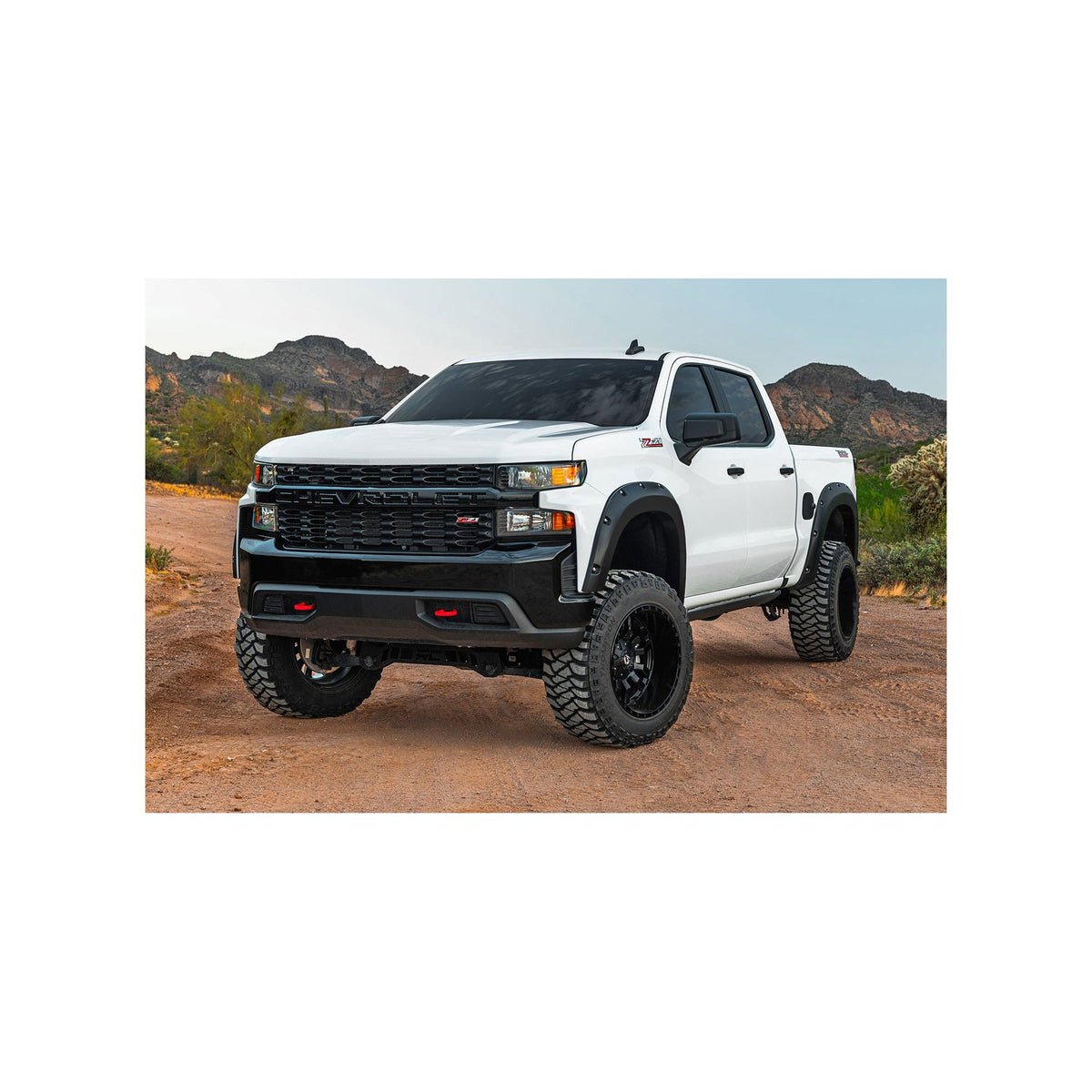 2" Pocket with Bolt Holes Fender Flares suits Chev 1500 (19-26) by Rough Country