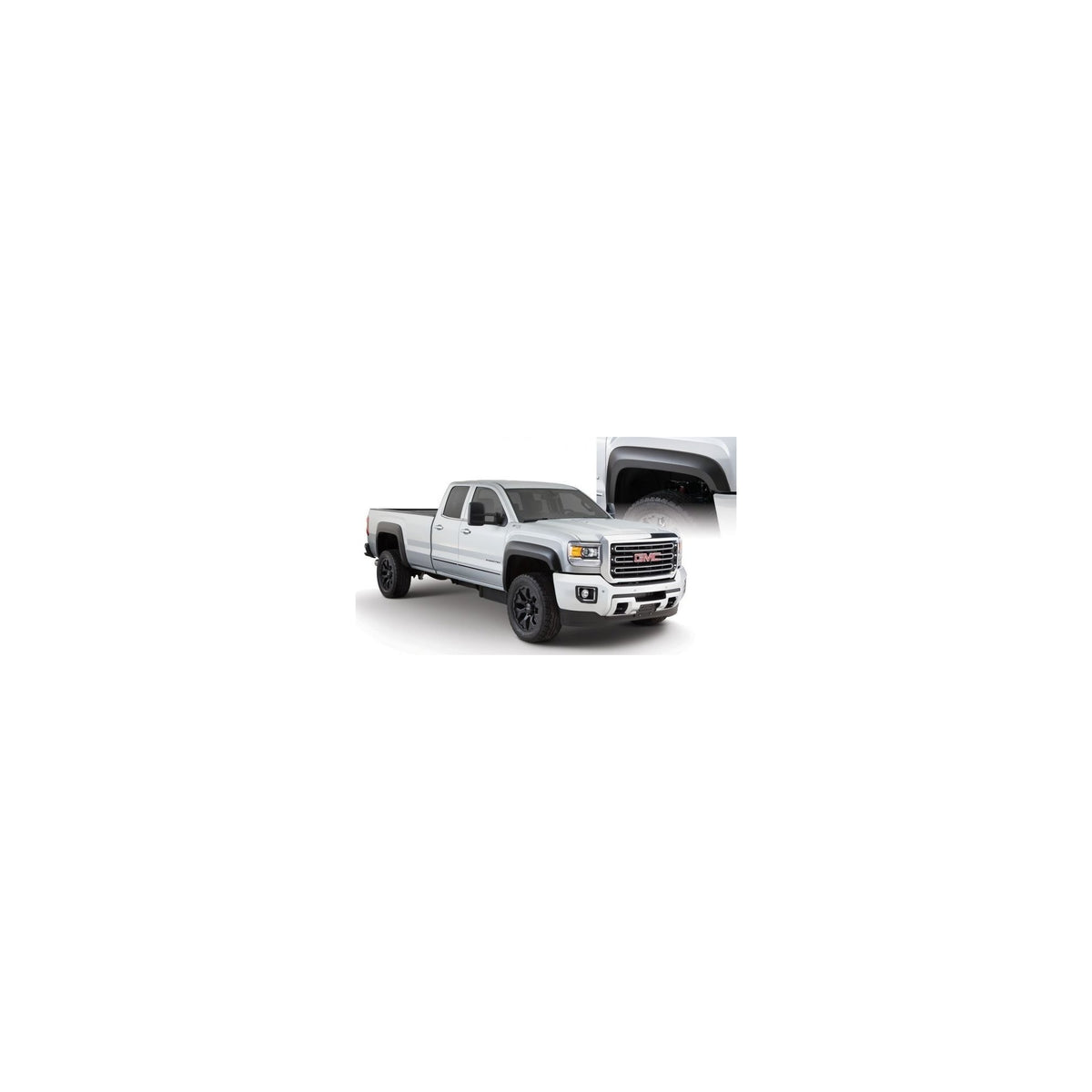 Extend-A-Flender Smooth Fender Flares, Black, Front & Rear suits GMC 2500 (11-19) by Husky Liners