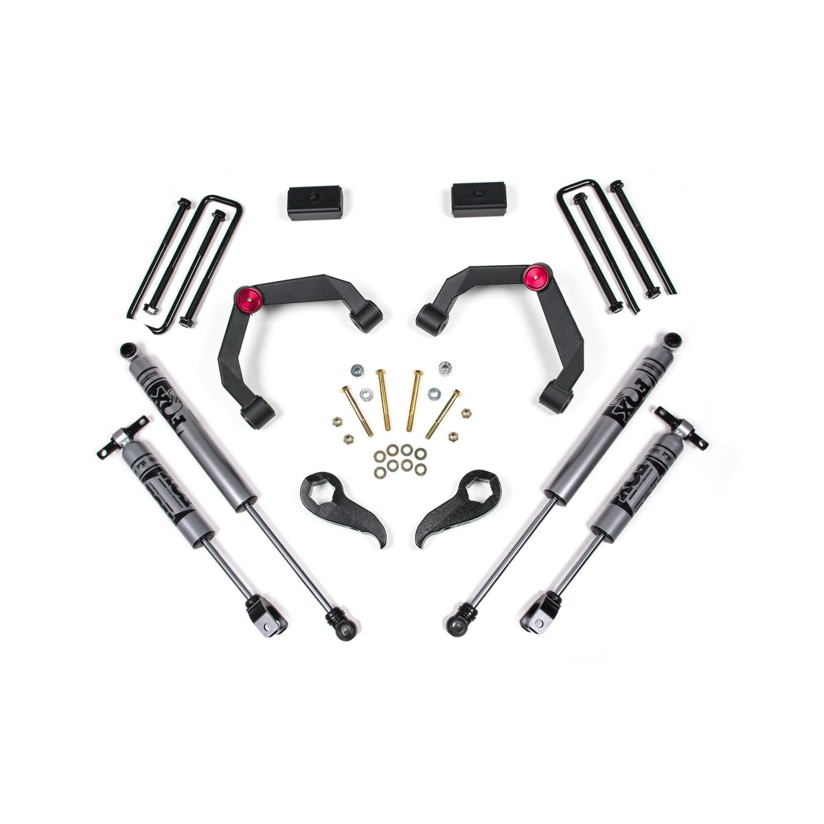 3" Lift Kit with Fox  2.0" Shocks suits Chev 2500/3500 (11-19) / GMC 2500/3500 (11-19) by Zone Offroad