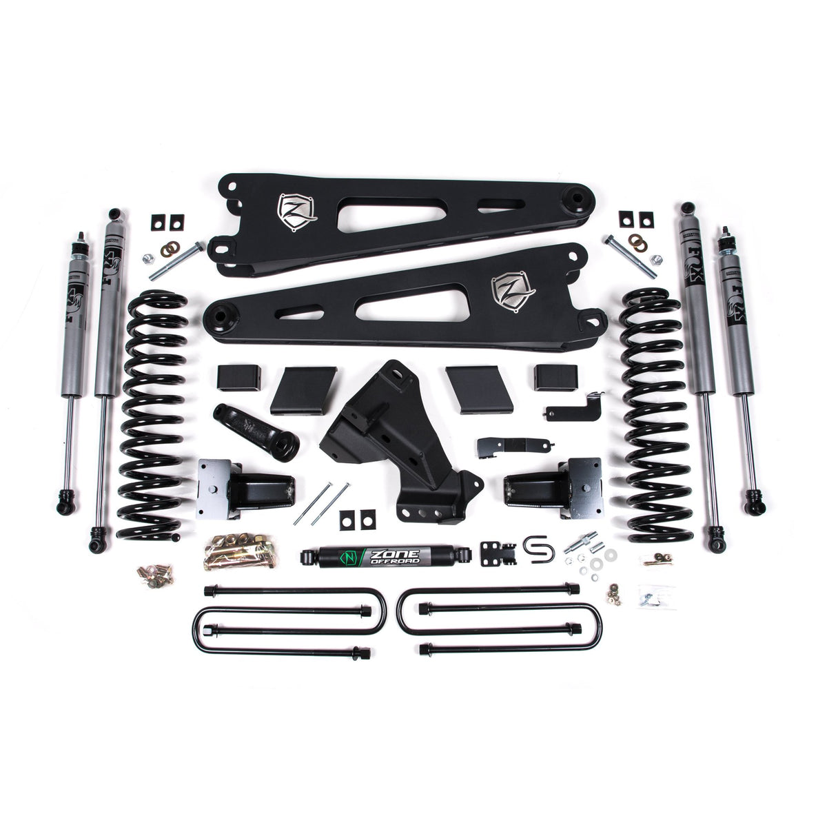 5" Lift Kit with Fox 2.0" Shocks suits Ford F-250 Super Duty/F-350 Super Duty (20-22) by Zone Offroad