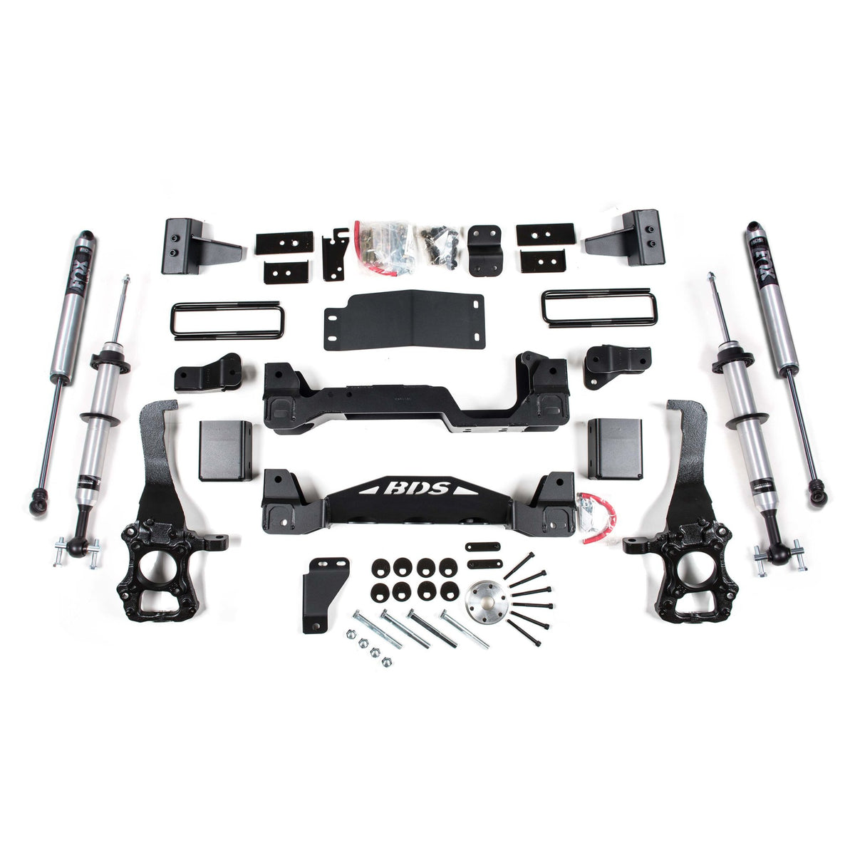 4" Lift Kit with Fox 2.5" PE Coilover Shocks suits Ford F-150 (15-20) by BDS Suspension