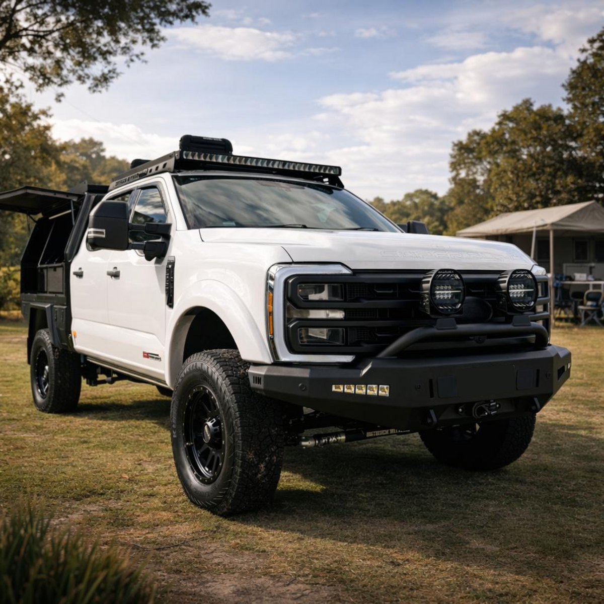 Pre Runner Bar, Texture Black suits Ford F-250 Super Duty/F-350 Super Duty (23-26) by Outback Kitters