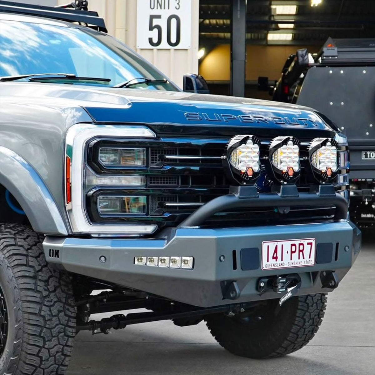 Pre Runner Bar, Raw suits Ford F-250 Super Duty/F-350 Super Duty (23-26) by Outback Kitters
