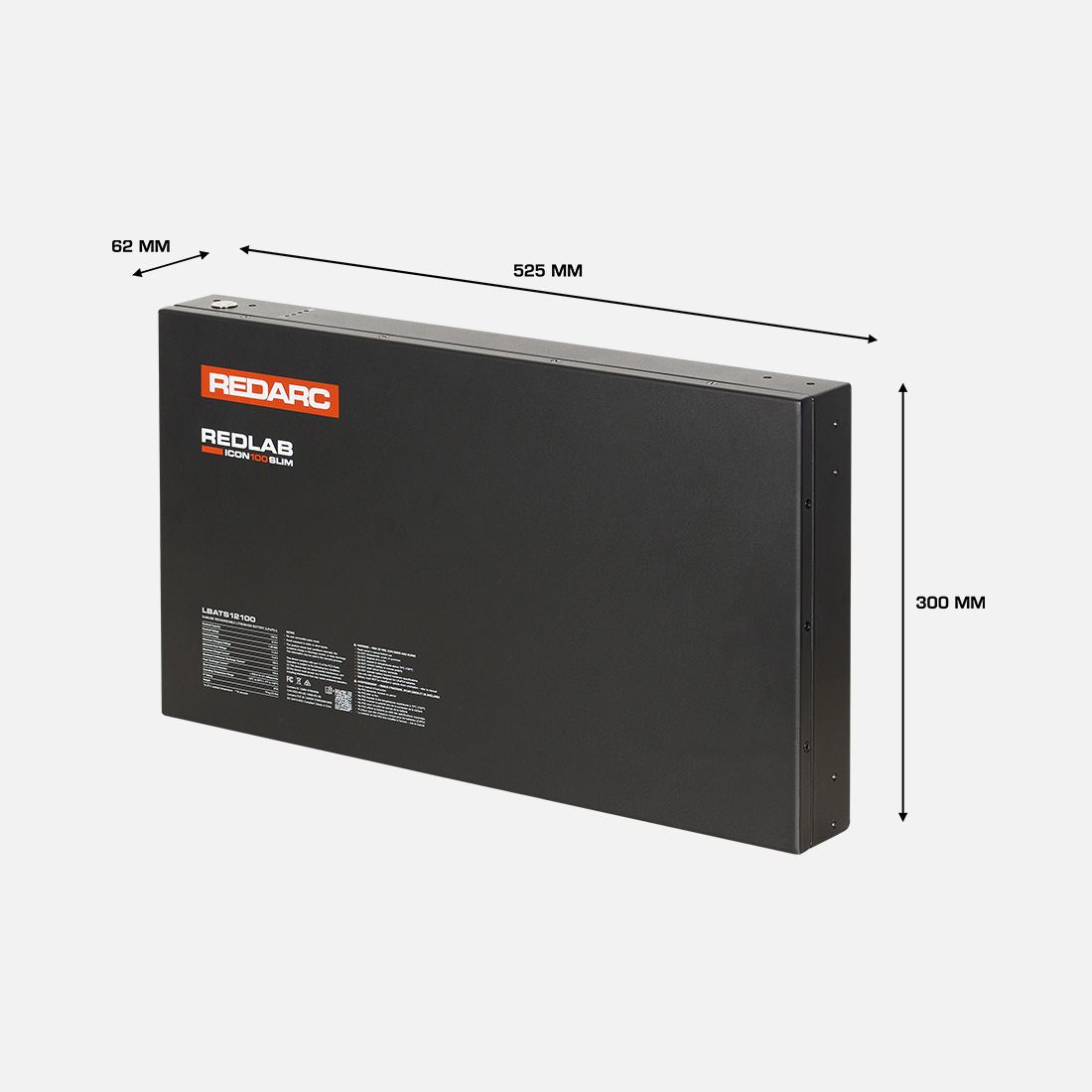 100Ah REDLAB Icon Slim Lithium Battery