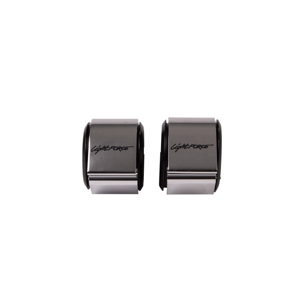 Two Bar Clamps (Polished) to suit 56mm and 65mm Diameter Bars