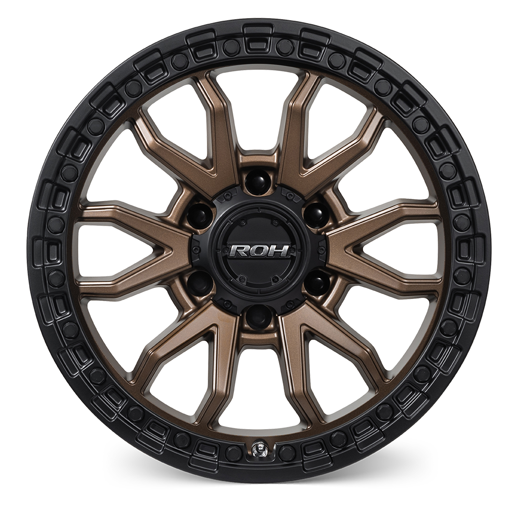 18X9 12 6/139.7 RAID BRONZE CENTRE BLACK LIP