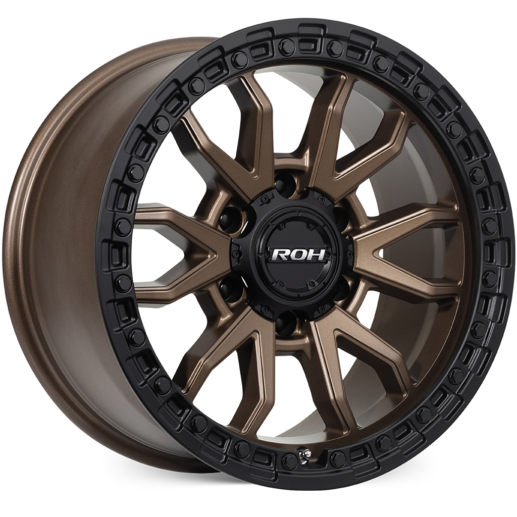 18X9 12 6/139.7 RAID BRONZE CENTRE BLACK LIP