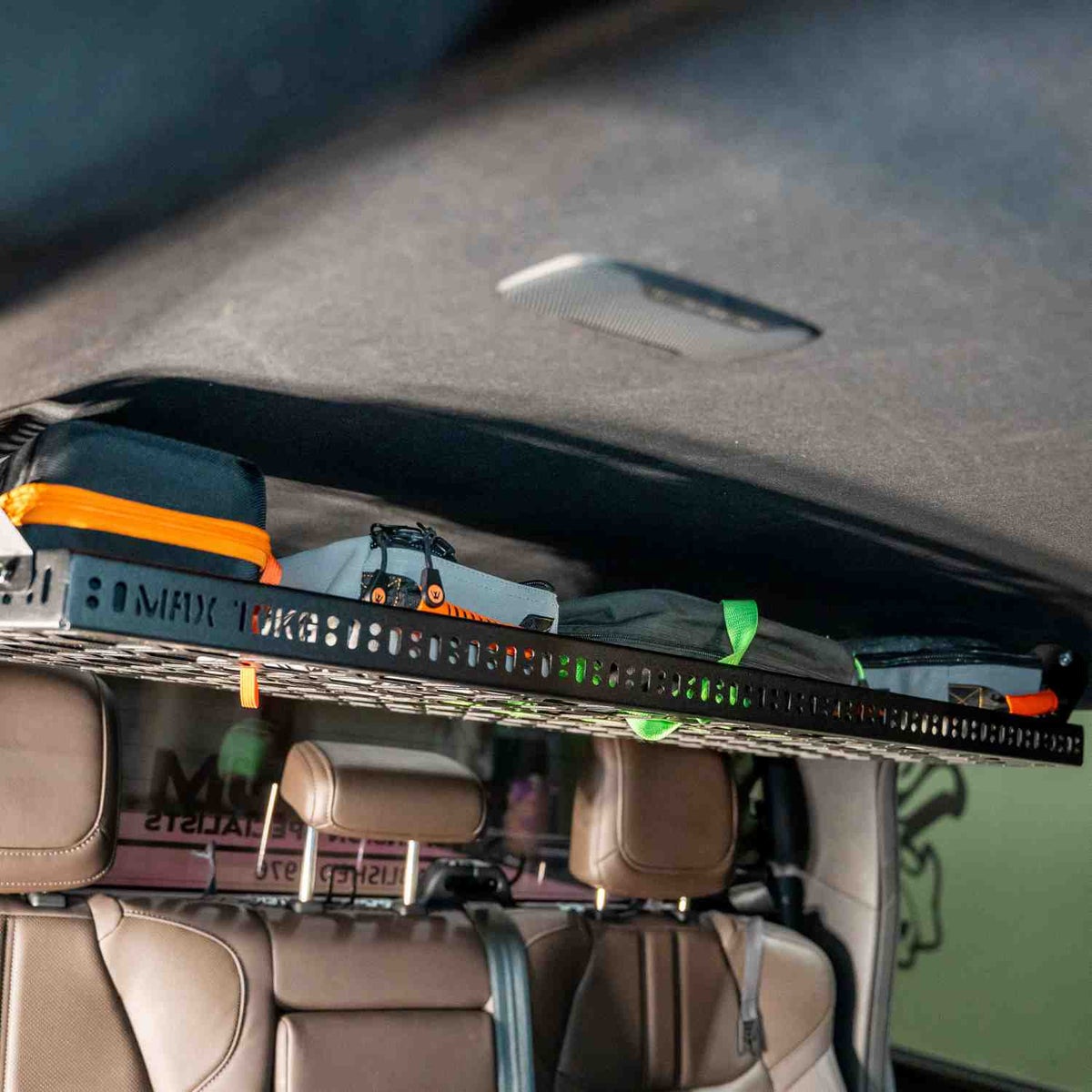 Rear Roof Parcel Shelf for Mazda BT-50 2021+ - Parcel Shelf + (1 x Small + 1 x Medium Wildtrak Canvas Bag)