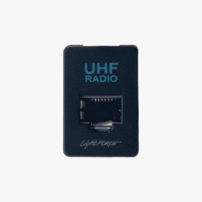 UHF Face Plate RJ45 TY2 suitable for Toyota - Cyan