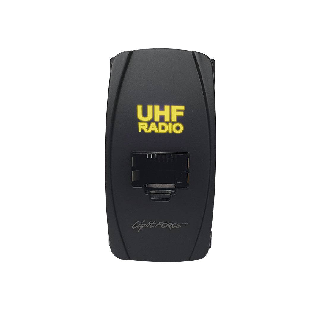 RJ45 Universal Carling Style UHF Passthrough Connector - Yellow