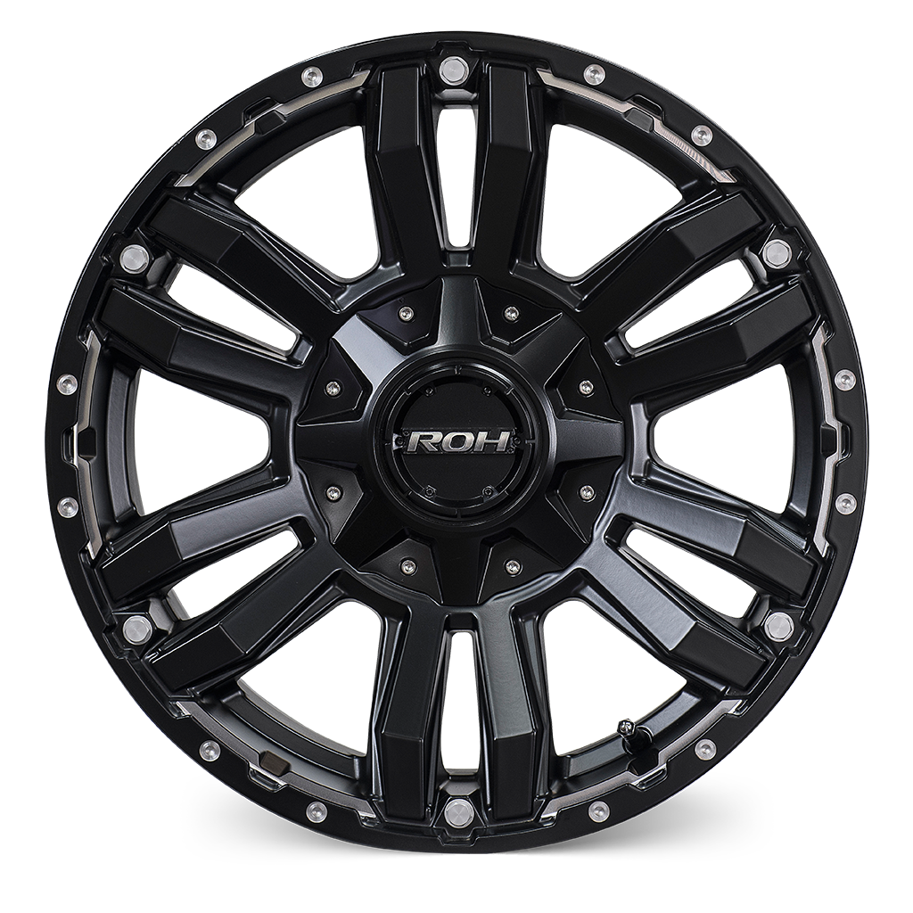16X8 -13 6/139.7 VAPOUR MATTE BLACK MACHINED ACCENTS