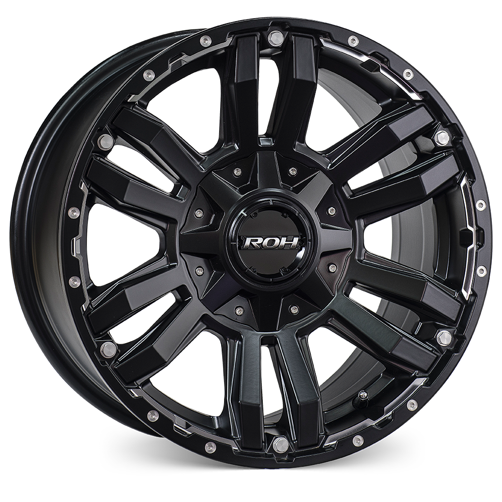 16X8 30 6/114.3 VAPOUR MATTE BLACK MACHINED ACCENTS